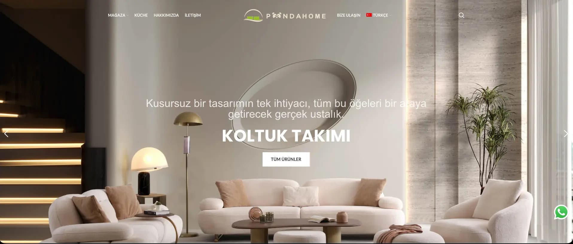 Website-Vorschau von PandaHomes